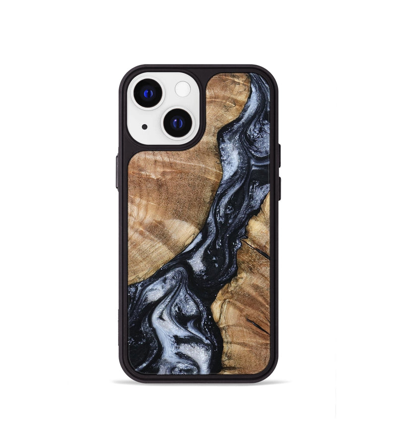 iPhone 13 mini Wood Phone Case - Aries (Black & White, 798388)