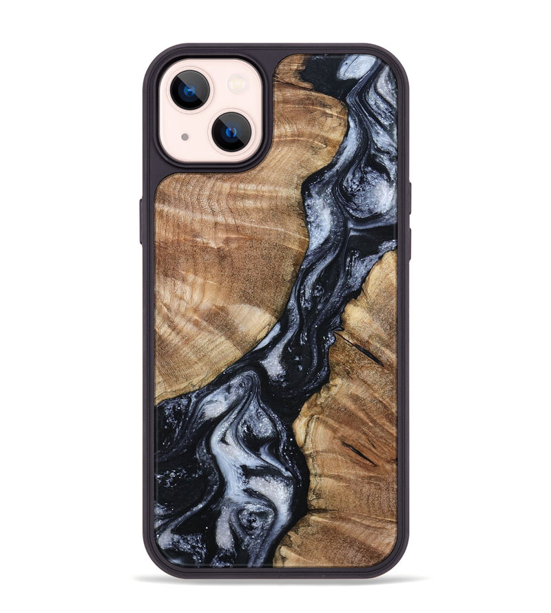 iPhone 14 Plus Wood Phone Case - Aries (Black & White, 798388)