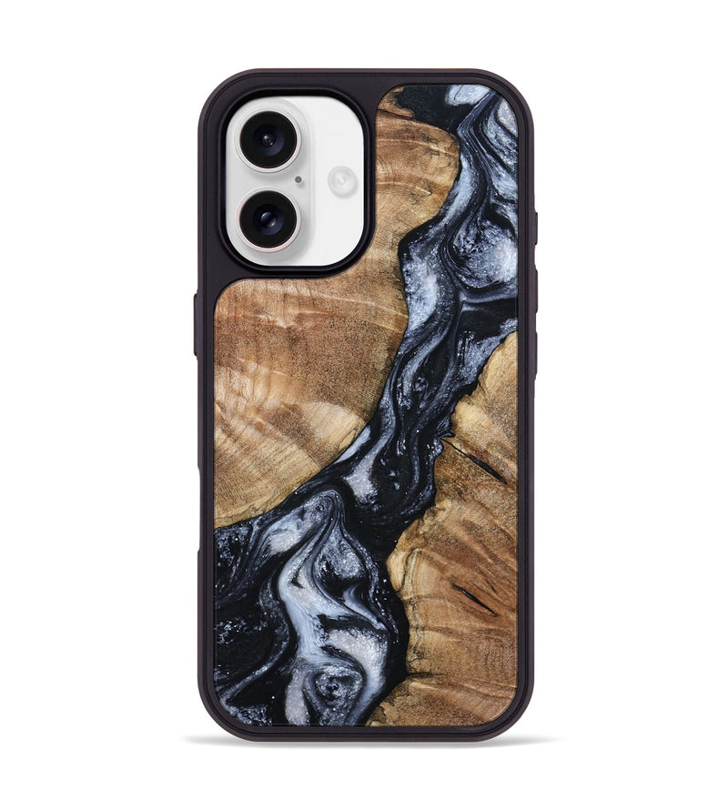 iPhone 17 Wood Phone Case - Aries (Black & White, 798388)