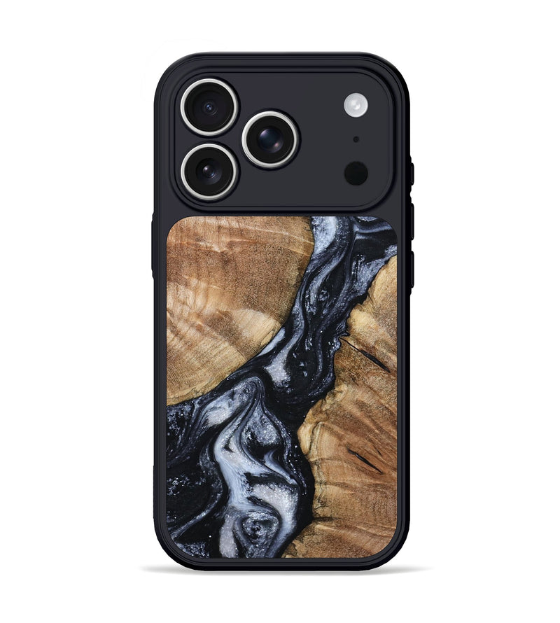 iPhone 17 Pro Wood Phone Case - Aries (Black & White, 798388)
