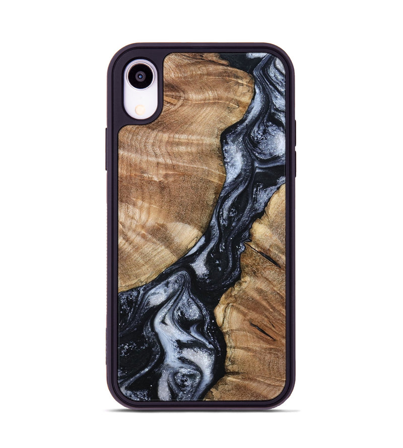 iPhone Xr Wood Phone Case - Aries (Black & White, 798388)