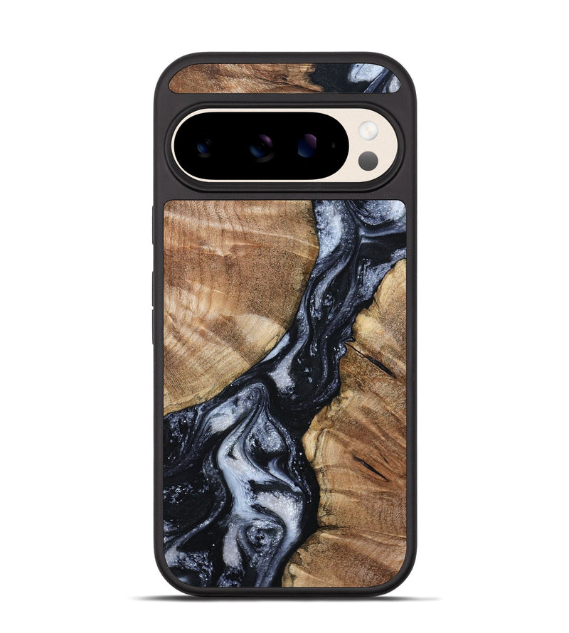Pixel 10 Wood Phone Case - Aries (Black & White, 798388)