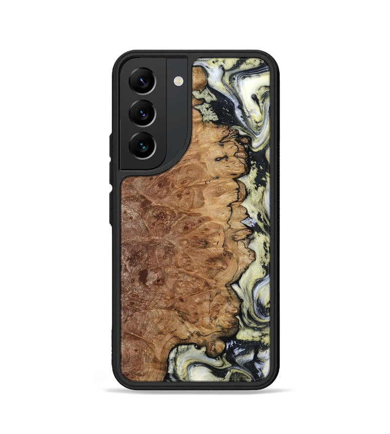 Galaxy S22 Wood Phone Case - Lucinda (Black & White, 798408)