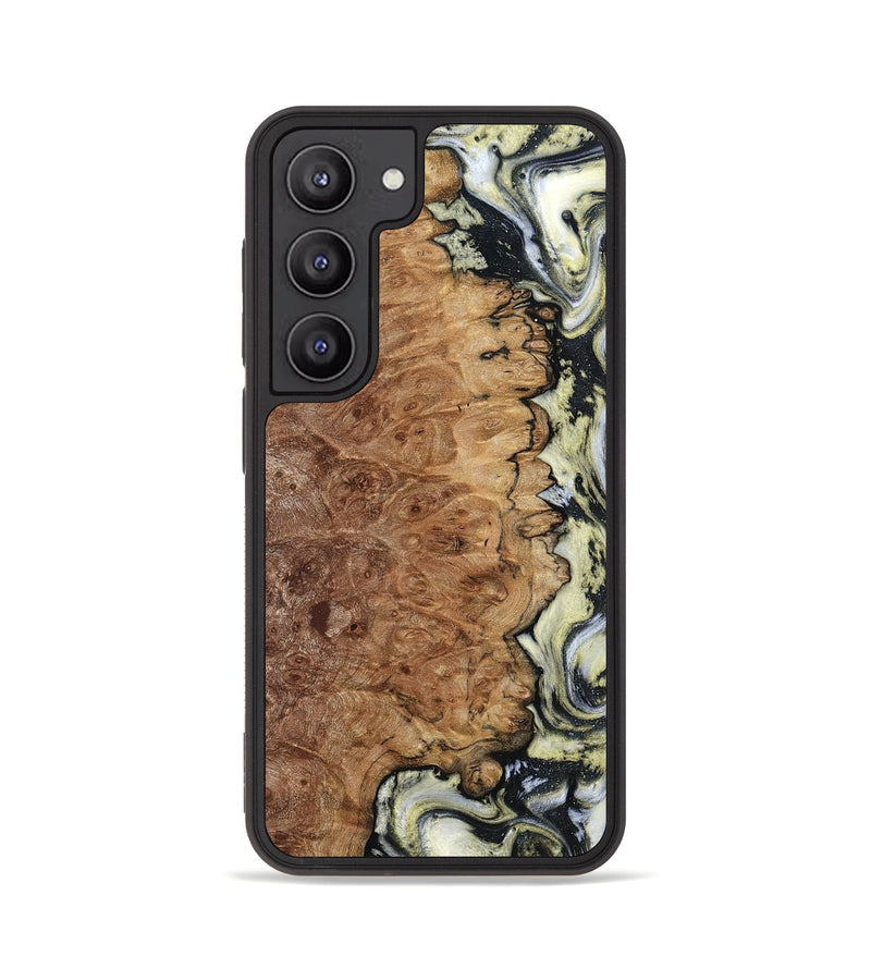 Galaxy S23 Wood Phone Case - Lucinda (Black & White, 798408)