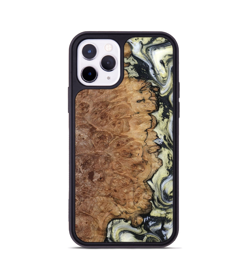 iPhone 11 Pro Wood Phone Case - Lucinda (Black & White, 798408)