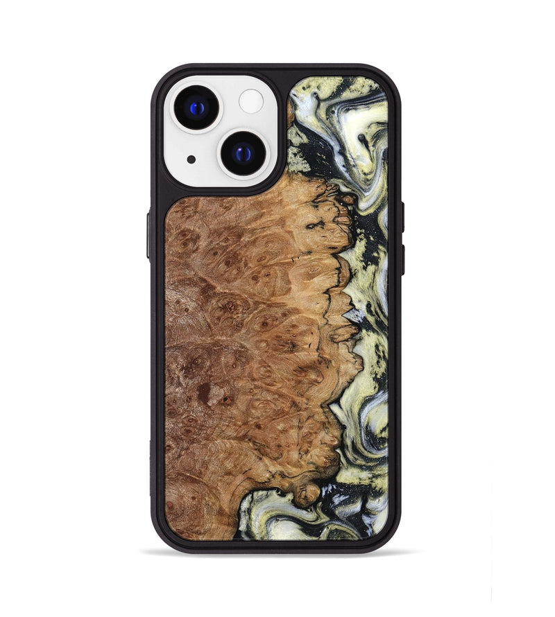 iPhone 13 Wood Phone Case - Lucinda (Black & White, 798408)