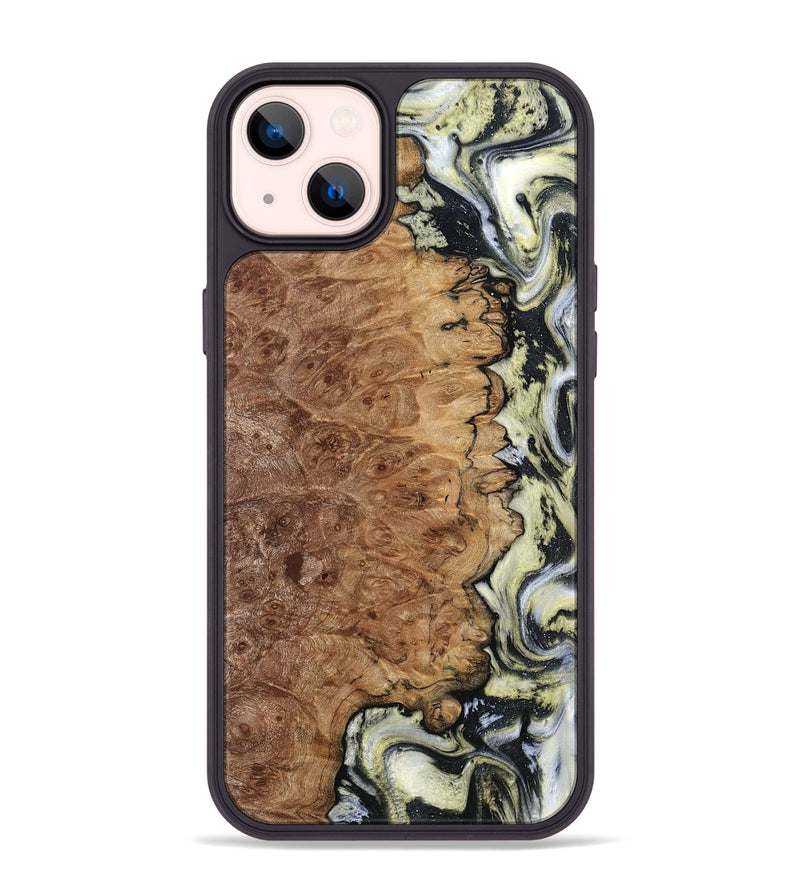 iPhone 14 Plus Wood Phone Case - Lucinda (Black & White, 798408)