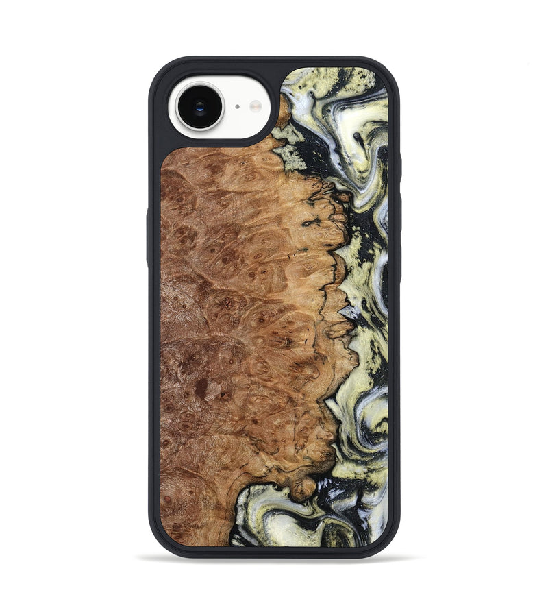iPhone 16e Wood Phone Case - Lucinda (Black & White, 798408)