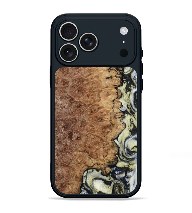 iPhone 17 Pro Max Wood Phone Case - Lucinda (Black & White, 798408)