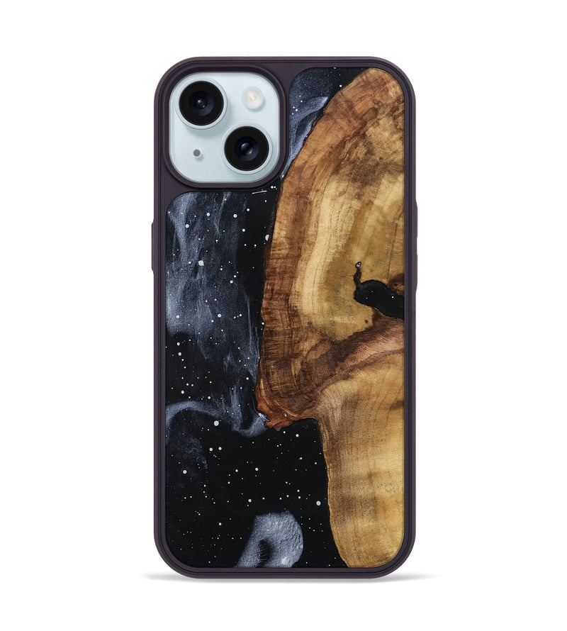 iPhone 15 Wood Phone Case - Emogene (Cosmos, 798485)