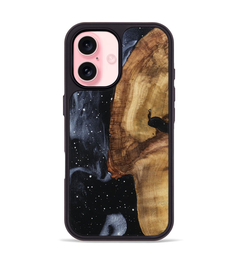 iPhone 16 Wood Phone Case - Emogene (Cosmos, 798485)
