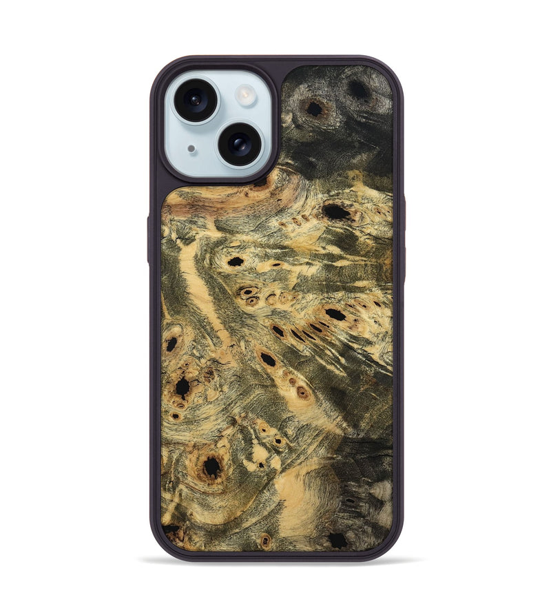 iPhone 15 Wood Phone Case - Kamden (Wood Burl, 798551)