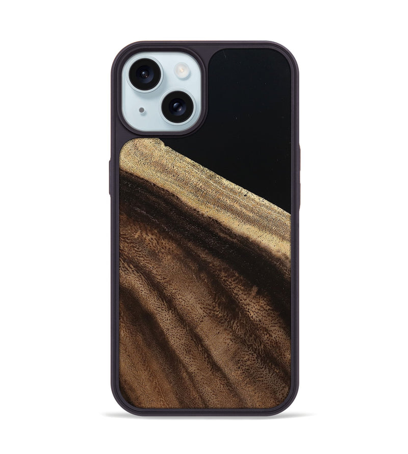 iPhone 15 Wood Phone Case - Brent (Wood Burl, 798552)