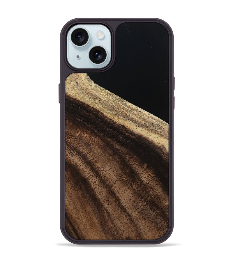 iPhone 15 Plus Wood Phone Case - Brent (Wood Burl, 798552)