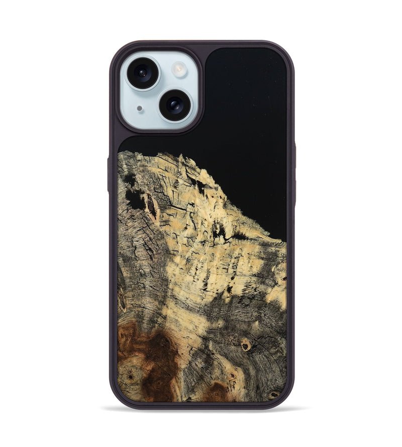 iPhone 15 Wood Phone Case - Love (Wood Burl, 798553)