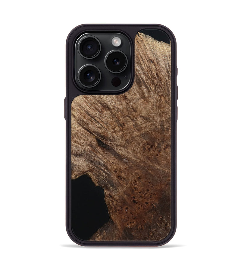 iPhone 15 Pro Wood Phone Case - Elisha (Wood Burl, 798554)