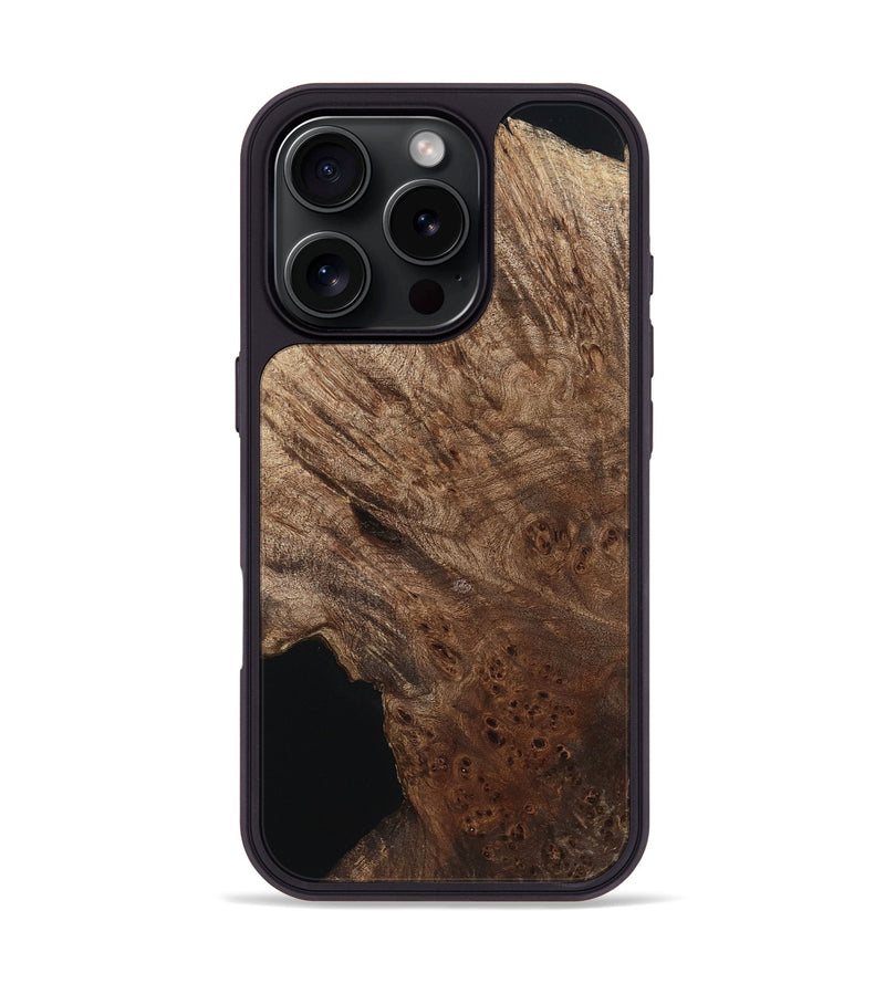 iPhone 16 Pro Wood Phone Case - Elisha (Wood Burl, 798554)