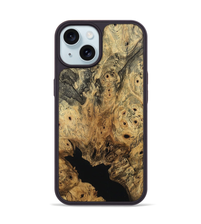 iPhone 15 Wood Phone Case - Kayla (Wood Burl, 798556)