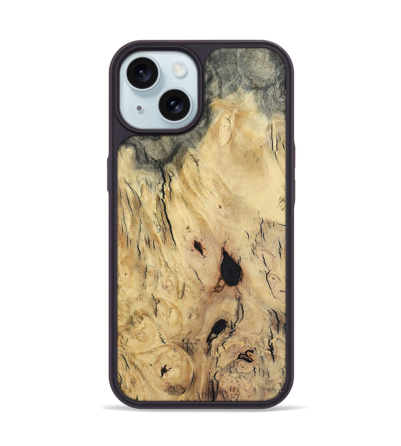 iPhone 15 Wood Phone Case - Alyssa (Wood Burl, 798558)