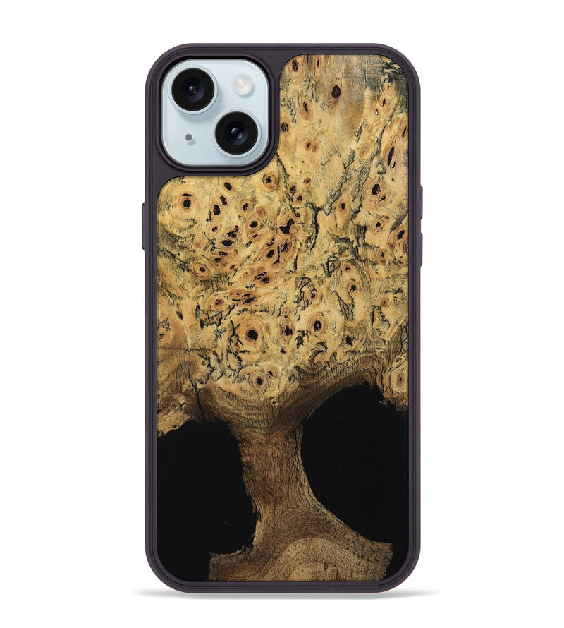 iPhone 15 Plus Wood Phone Case - Shamika (Wood Burl, 798560)