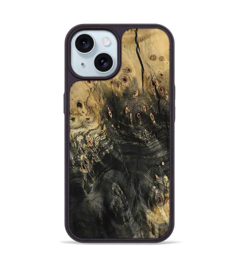 iPhone 15 Wood Phone Case - Hailie (Wood Burl, 798562)