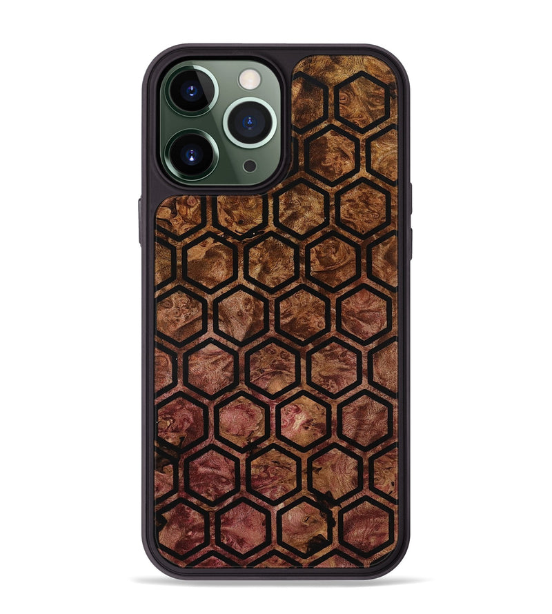 iPhone 13 Pro Max Wood Phone Case - Briley (Double Dyed, 798630)