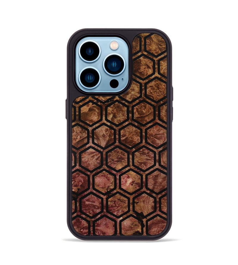 iPhone 14 Pro Wood Phone Case - Briley (Double Dyed, 798630)