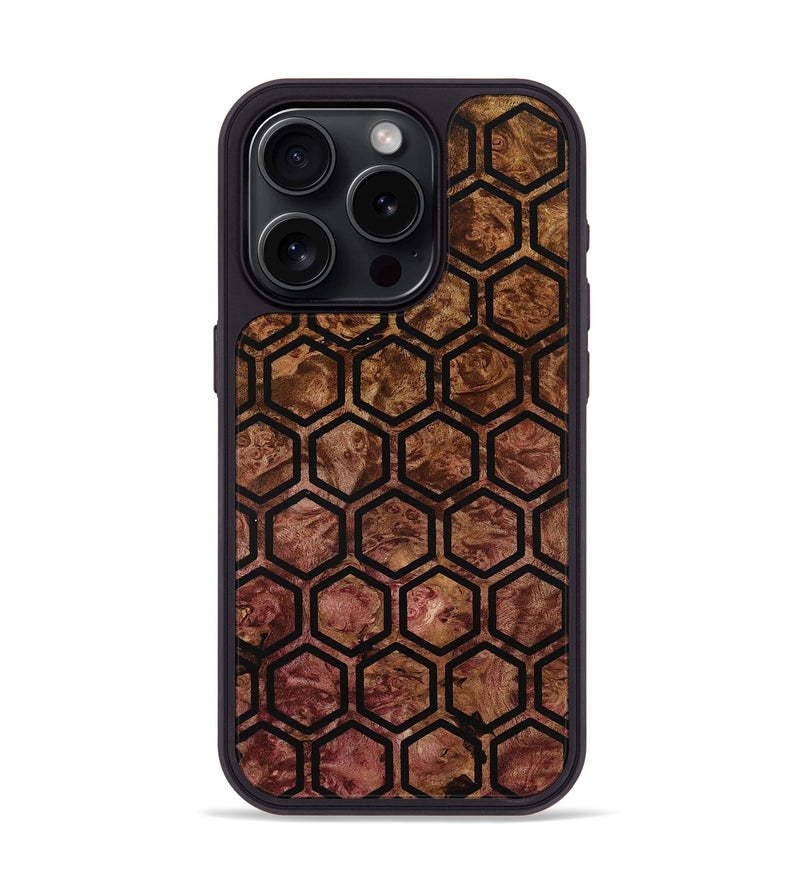 iPhone 15 Pro Wood Phone Case - Briley (Double Dyed, 798630)
