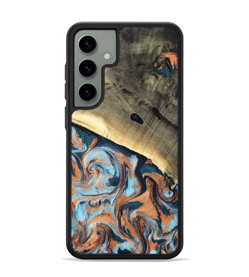 Galaxy S24 Plus Wood Phone Case - Kaleb (Teal & Gold, 798641)