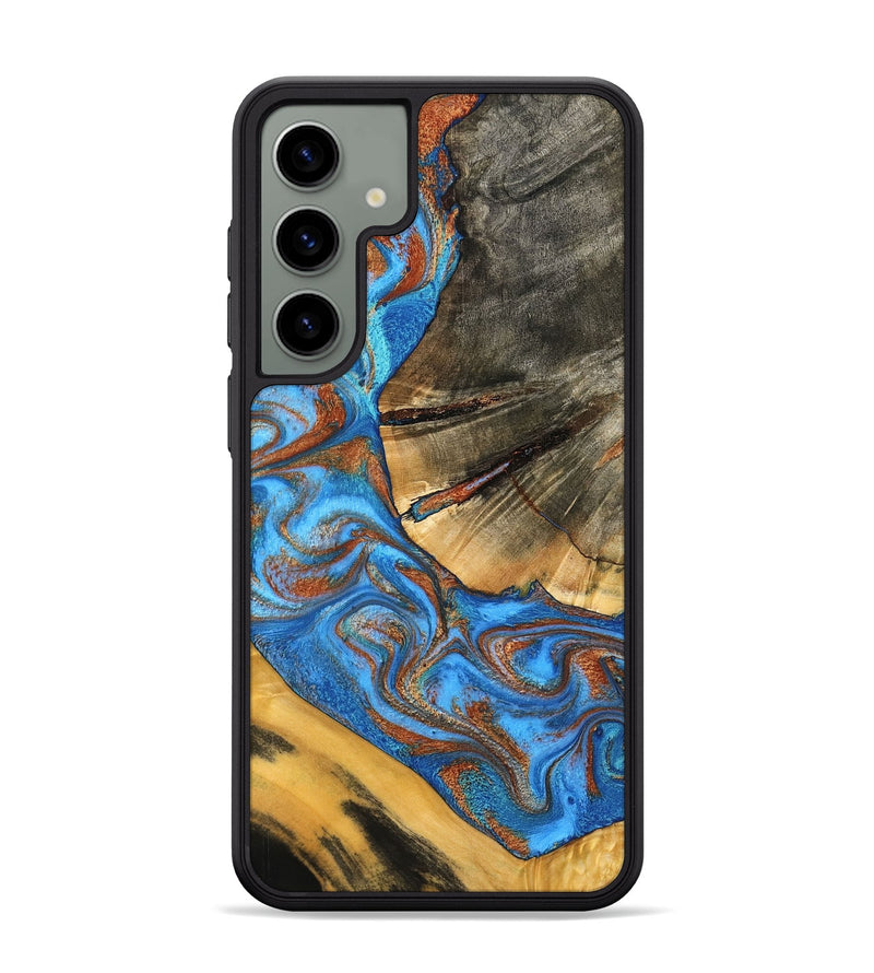 Galaxy S24 Plus Wood Phone Case - Niki (Teal & Gold, 798642)