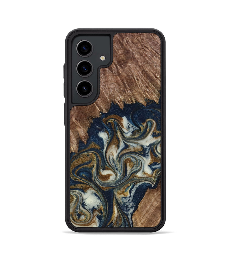 Galaxy S24 Wood Phone Case - Marisa (Teal & Gold, 798645)