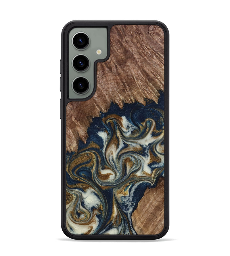 Galaxy S24 Plus Wood Phone Case - Marisa (Teal & Gold, 798645)