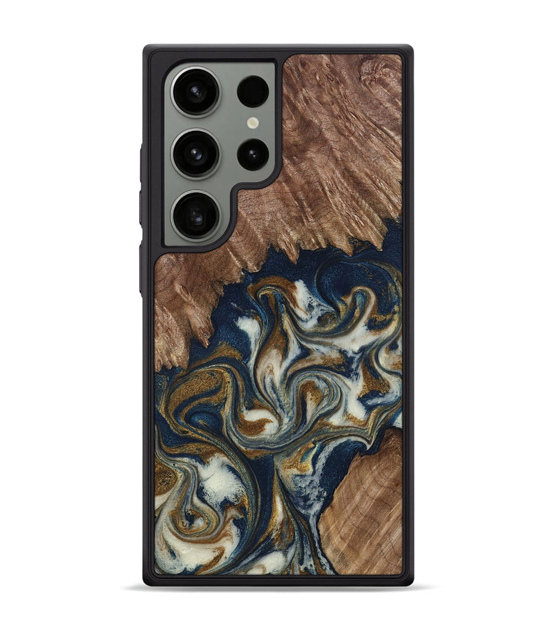 Galaxy S24 Ultra Wood Phone Case - Marisa (Teal & Gold, 798645)