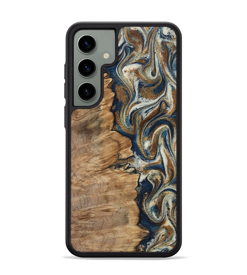 Galaxy S24 Plus Wood Phone Case - Tara (Teal & Gold, 798651)