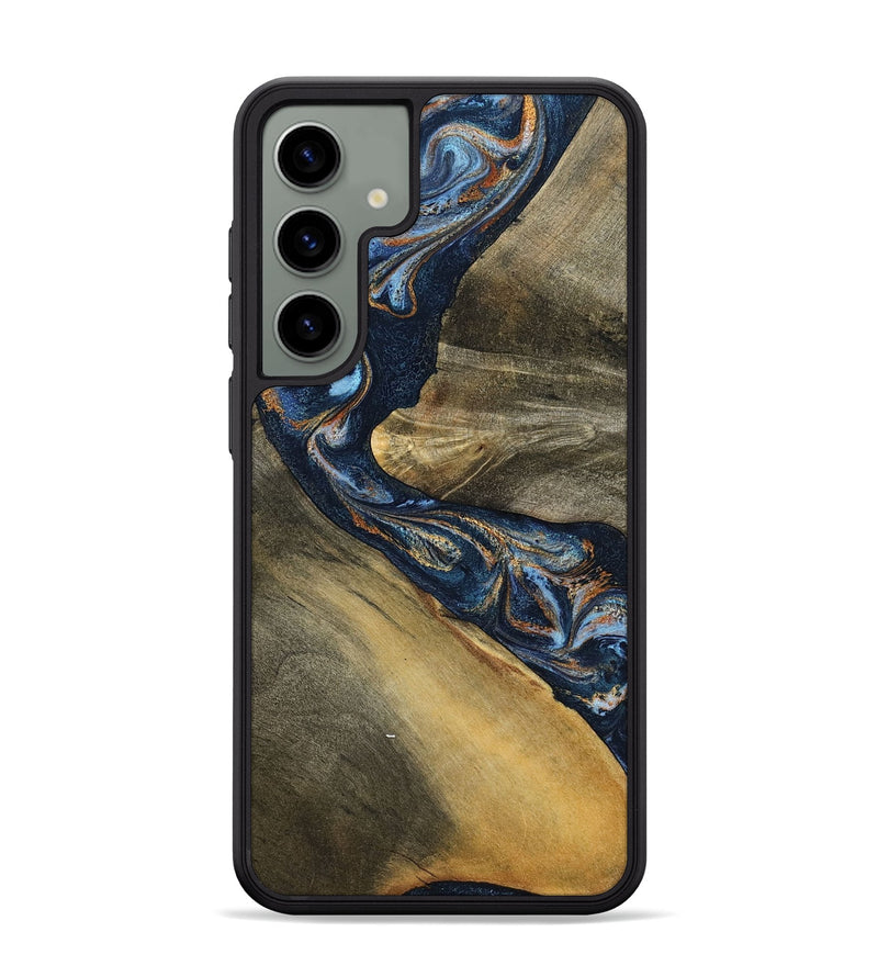 Galaxy S24 Plus Wood Phone Case - Julien (Teal & Gold, 798658)