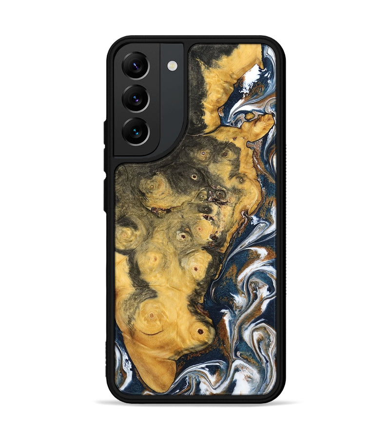 Galaxy S22 Plus Wood Phone Case - Ludwig (Teal & Gold, 798659)
