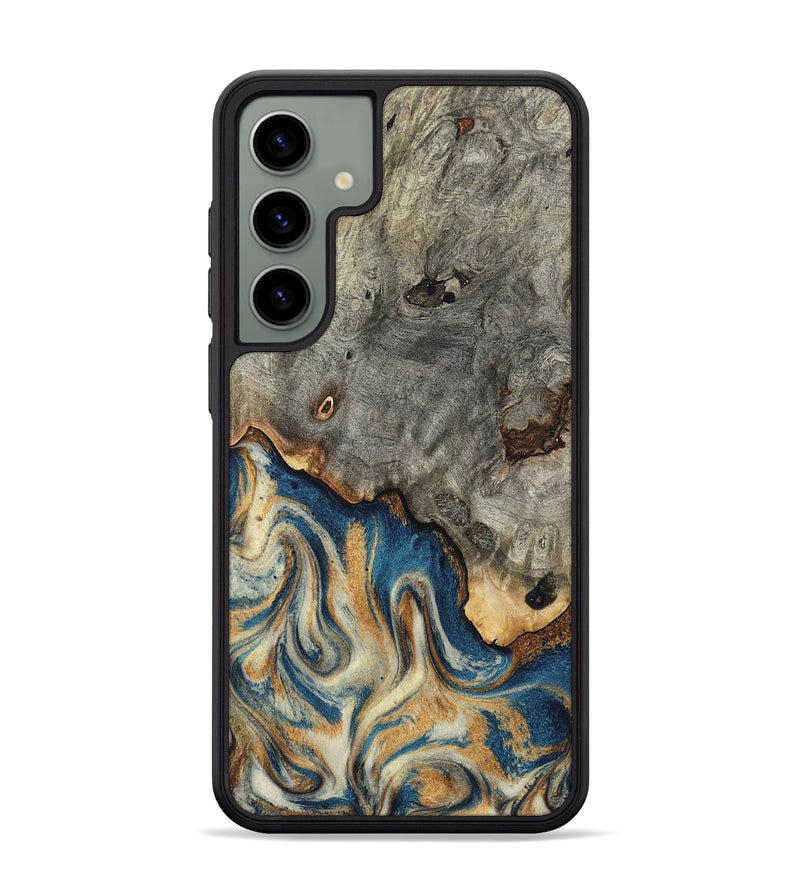 Galaxy S24 Plus Wood Phone Case - Maudie (Teal & Gold, 798663)