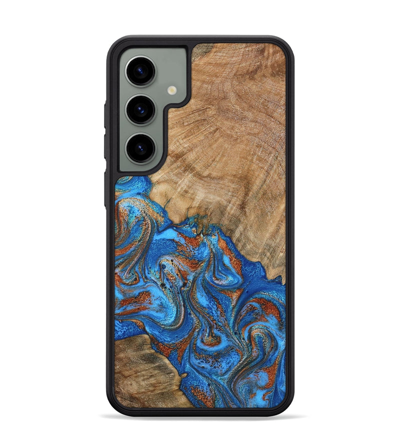 Galaxy S24 Plus Wood Phone Case - Cristin (Teal & Gold, 798670)