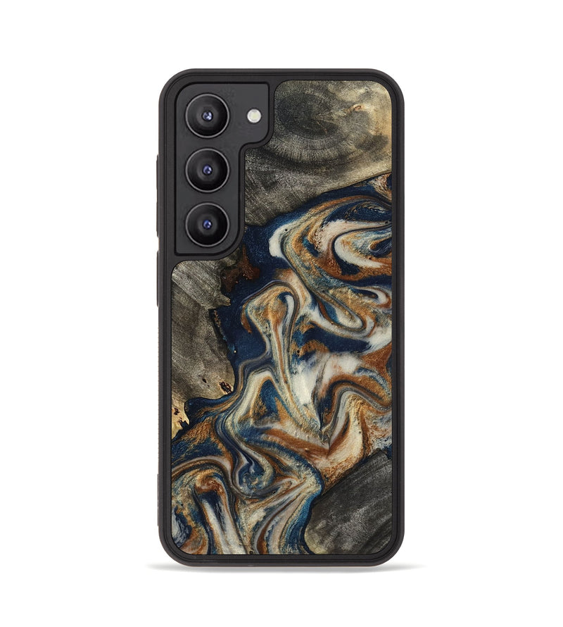 Galaxy S23 Wood Phone Case - Walter (Teal & Gold, 798672)