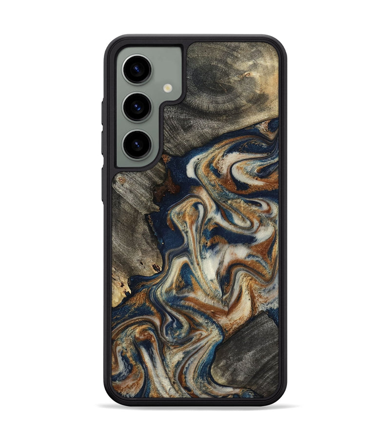 Galaxy S24 Plus Wood Phone Case - Walter (Teal & Gold, 798672)
