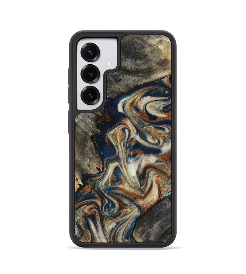 Galaxy S25 Wood Phone Case - Walter (Teal & Gold, 798672)