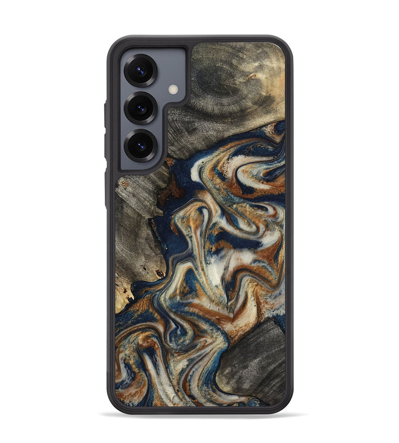 Galaxy S25 Plus Wood Phone Case - Walter (Teal & Gold, 798672)