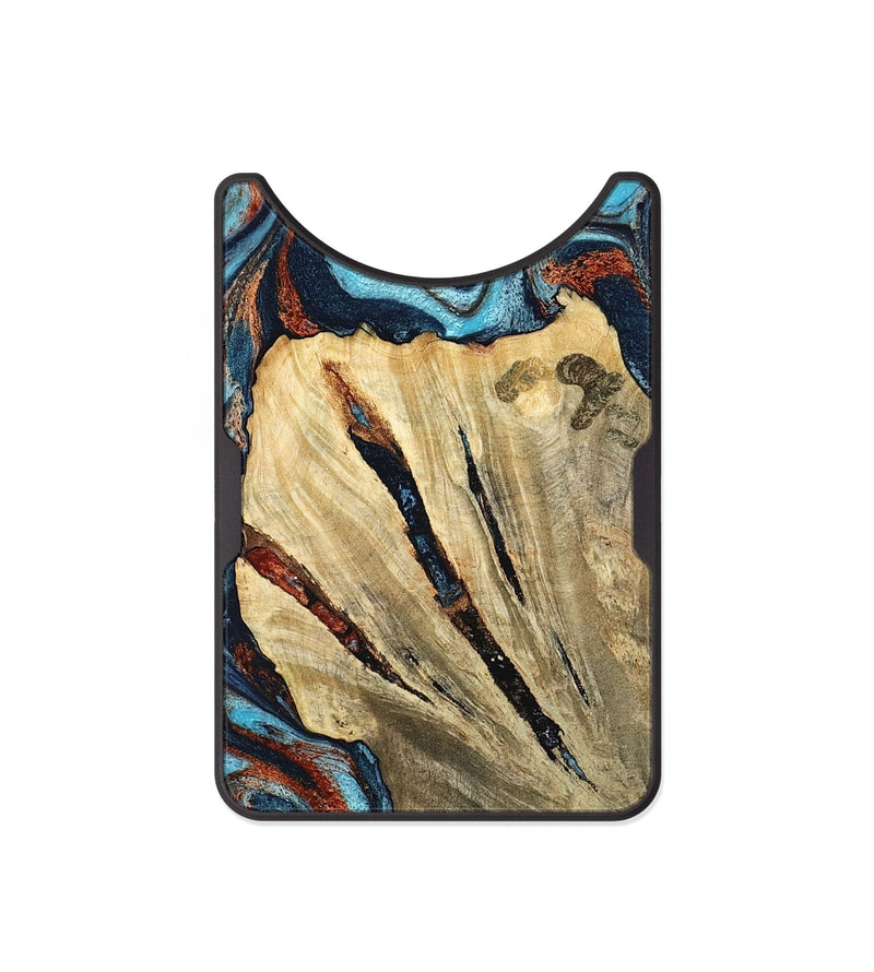 Alloy Wood Wallet - Halley (Teal & Gold, 798674)