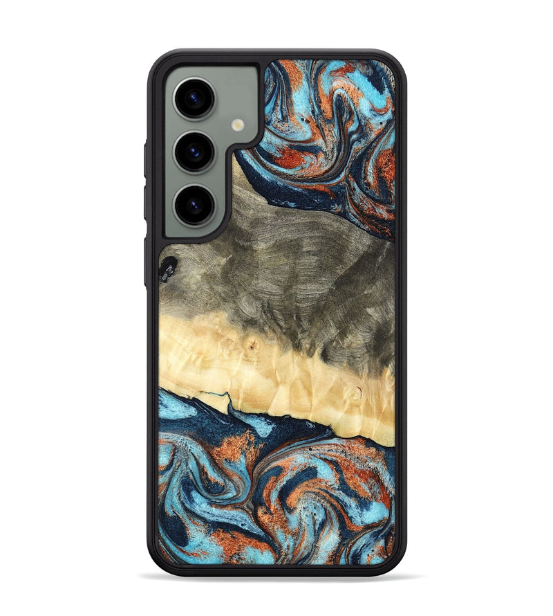 Galaxy S24 Plus Wood Phone Case - Juliet (Teal & Gold, 798678)