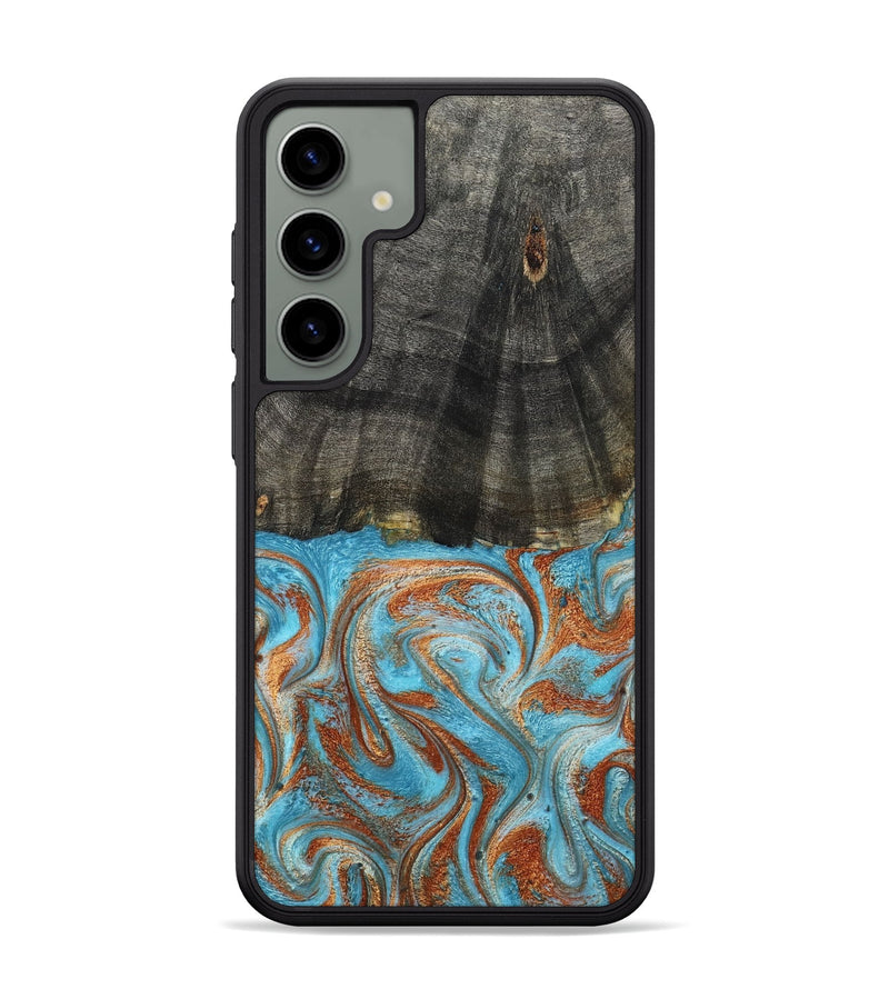 Galaxy S24 Plus Wood Phone Case - Elmore (Teal & Gold, 798688)