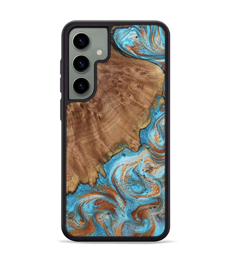 Galaxy S24 Plus Wood Phone Case - Katelyn (Teal & Gold, 798691)