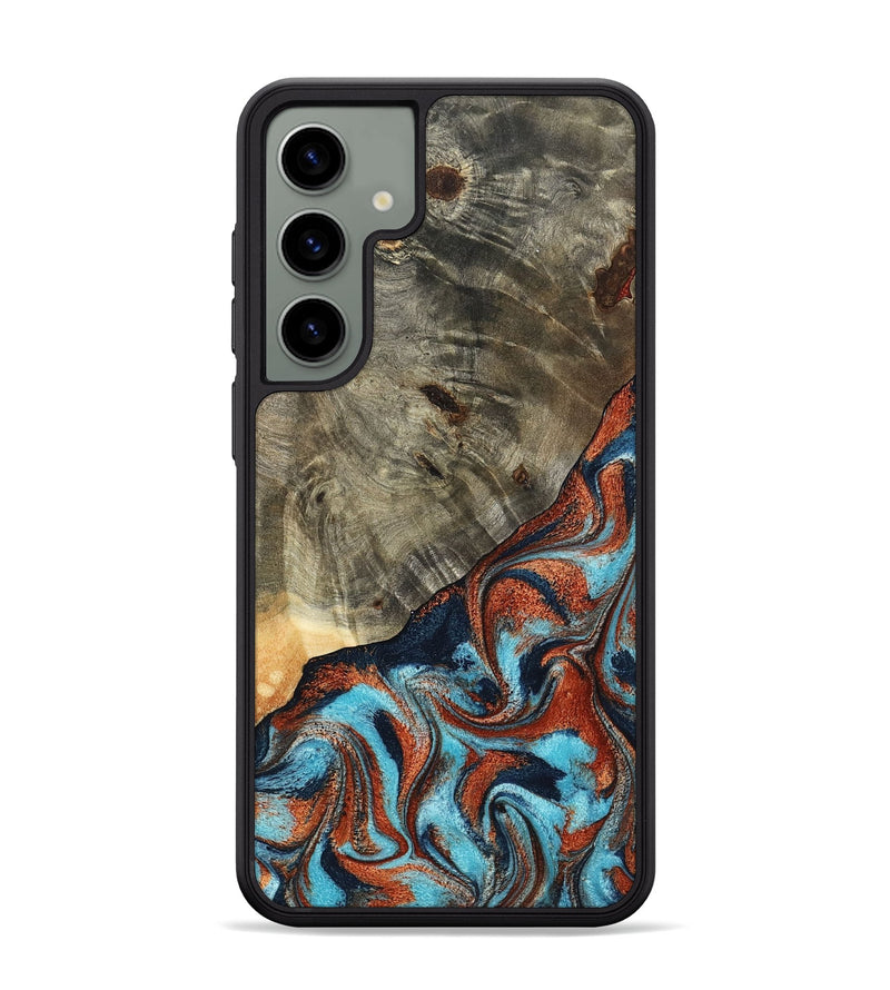 Galaxy S24 Plus Wood Phone Case - Mckayla (Teal & Gold, 798698)