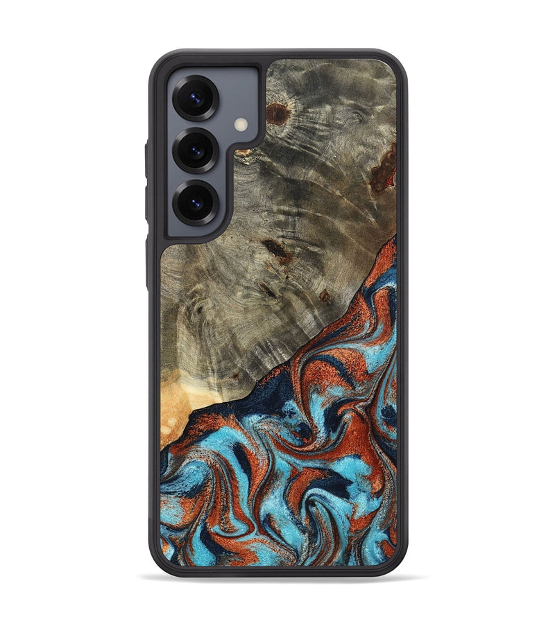 Galaxy S25 Plus Wood Phone Case - Mckayla (Teal & Gold, 798698)