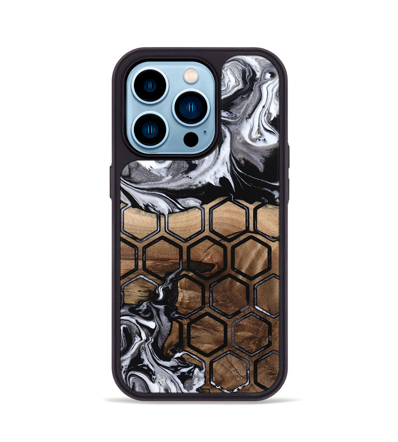 iPhone 14 Pro Wood Phone Case - Kenneth (Pattern, 798699)