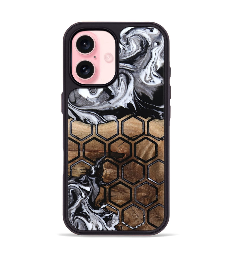 iPhone 16 Wood Phone Case - Kenneth (Pattern, 798699)